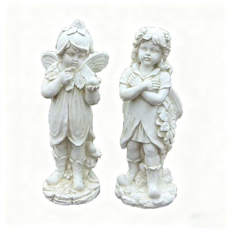Fiberglas İnsan Küçük Melek Heykeli