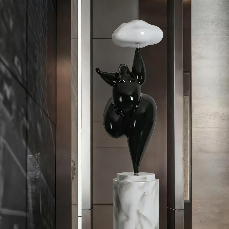 Bulut Kaldırma Tarzı Fiberglas Dekoratif Heykel